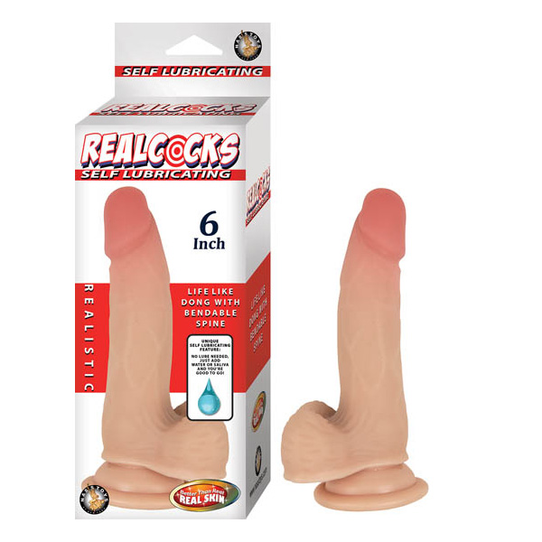 Realcocks Self Lubricating 6" Flesh