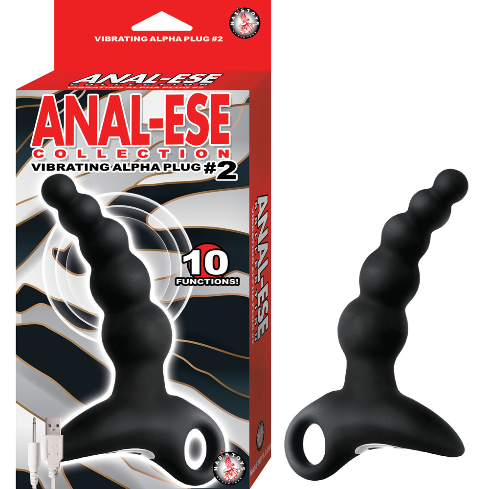 Anal Ese Collection Vibrating Alpha Plug #2 Black