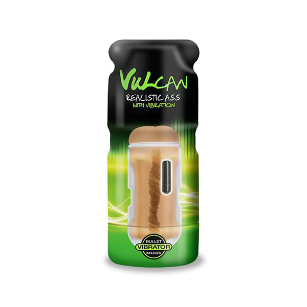 Cyberskin Vulcan Realistic Ass W/Vibration Mocha Cyberskin Vulcan Realistic Ass W/Vibration Mocha