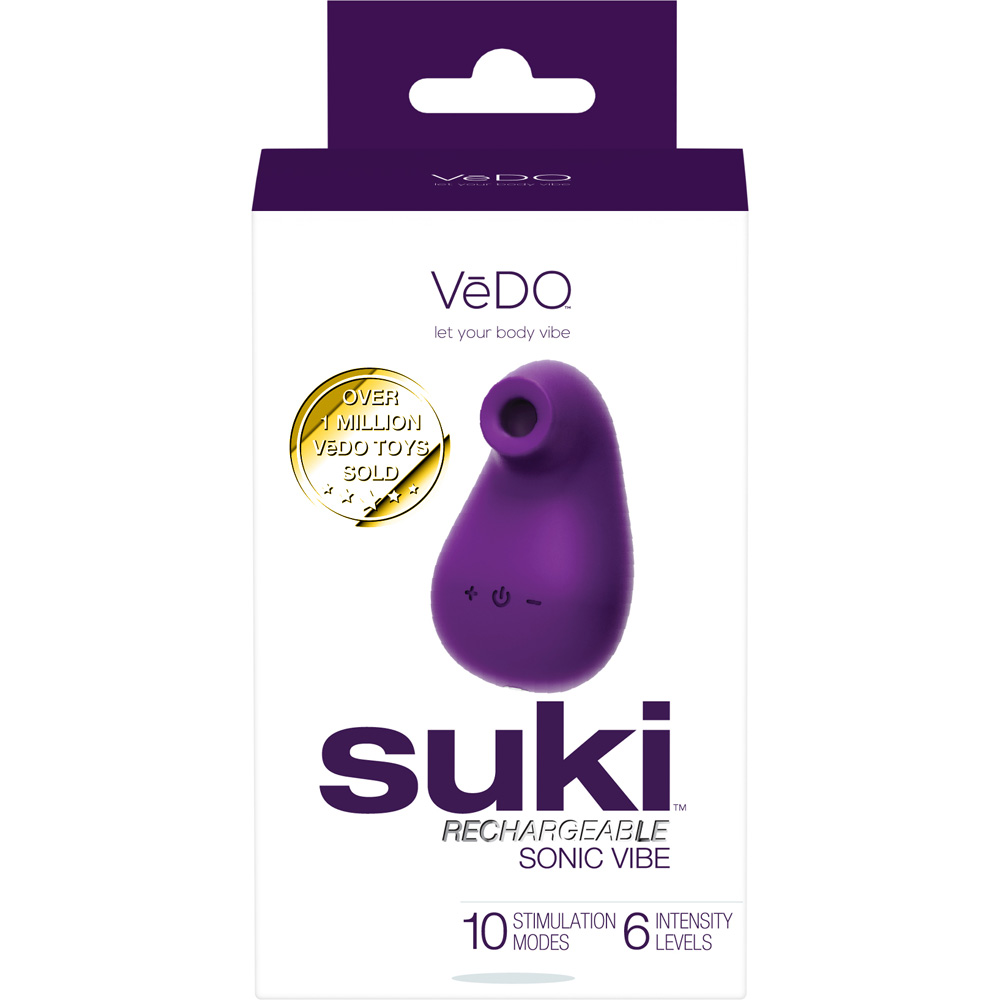 Suki Rechargeable Vibrating Sucker Deep Purple