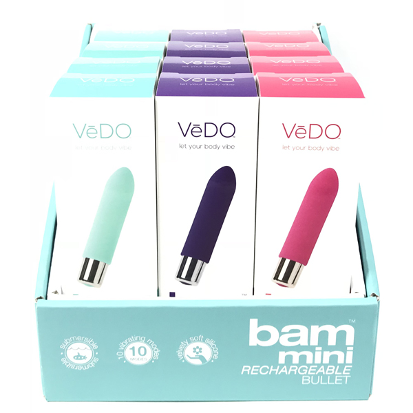 Bam Mini Bullet Assorted 12Ct Display