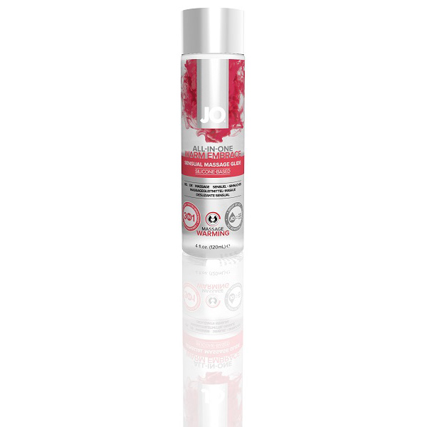 JO All-In-One Sensual Massage Glide Warming 4 oz.