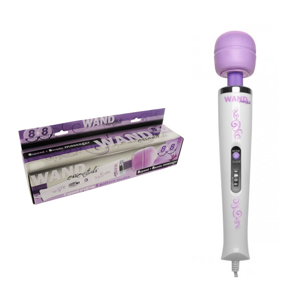Wand Essentials 8 Speed 8 Function Wand Purple 110V