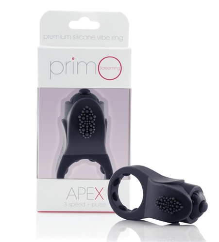 PrimO-Apex Vibrating Cock Ring - Black
