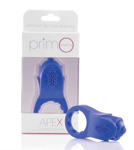 PrimO Apex Vibrating Cock Ring - Blue