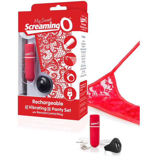 My Secret Charged Remote Control Panty Vibe Red 1Ct
