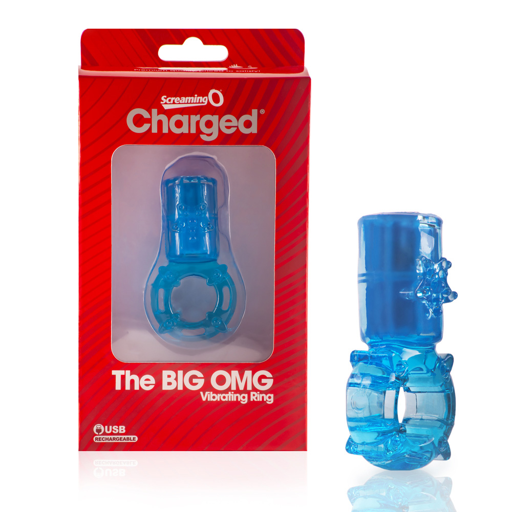 Big Omg Vibrating Ring Blue