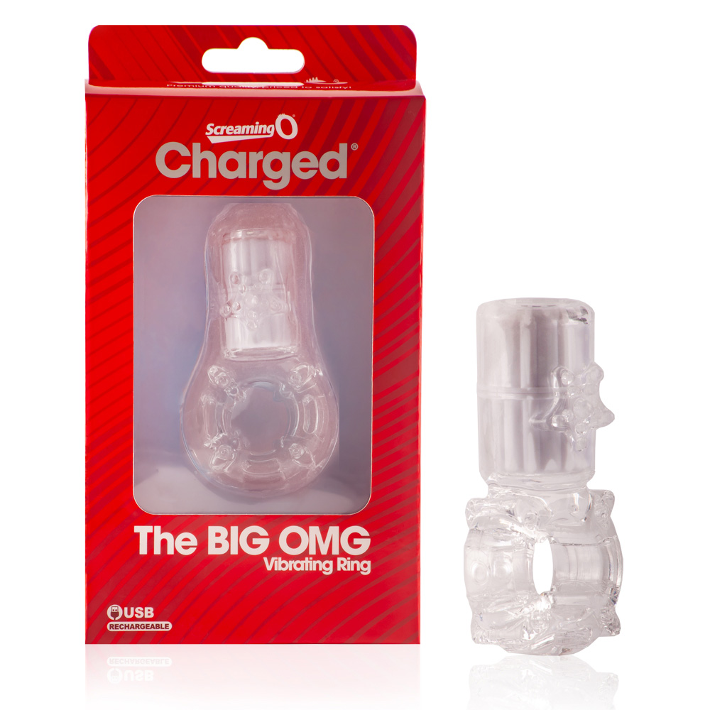 Big Omg Vibrating Ring Clear