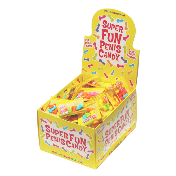 Super Fun Penis Candy 5Pc 100Ct Display