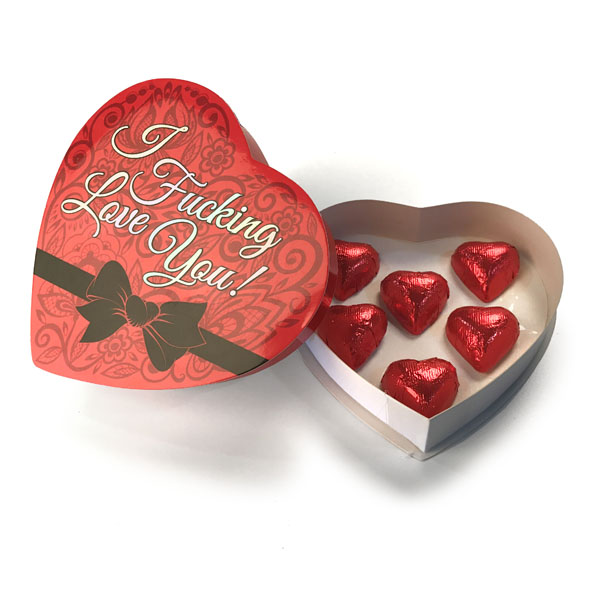 I F'N Love You Heart Box Chocolate