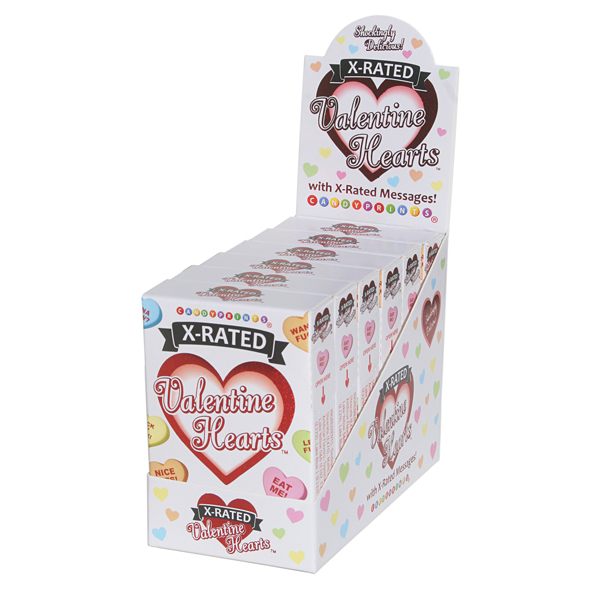 X-Rated Valentine Heart Candy 6Ct Display