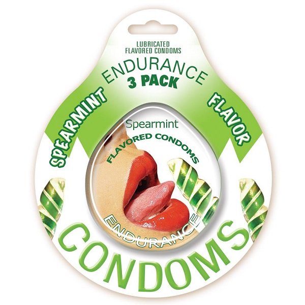 Endurance Condoms Spearmint 3Pk