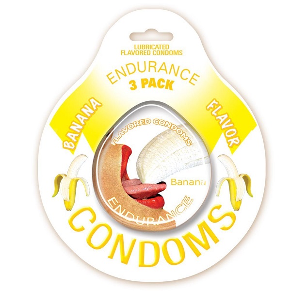 Endurance Condoms Banana 3Pk Endurance Condoms Banana 3Pk