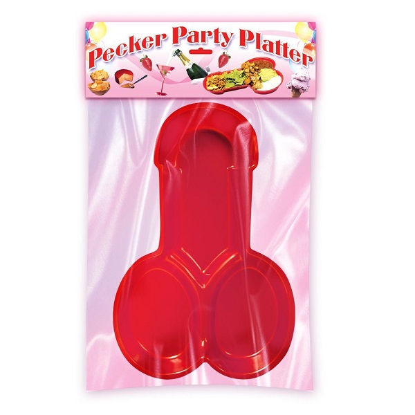 Party Pecker Platter Red