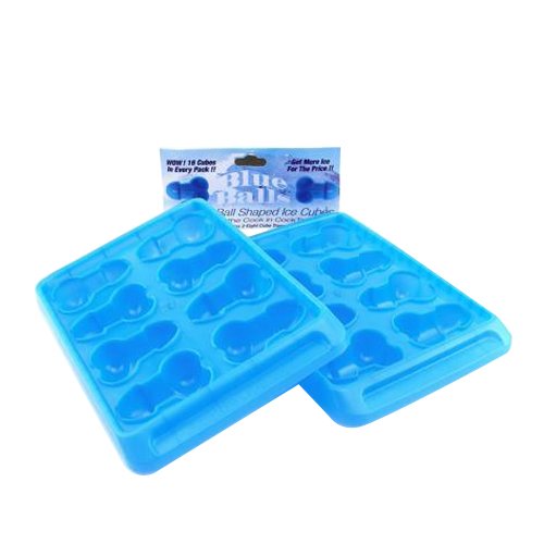 Blue Balls Ice Cube Trays (2Pack-16Cubes)