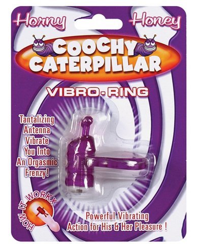 Horny Honey Vibro Ring Coochy Caterpillar - Purple