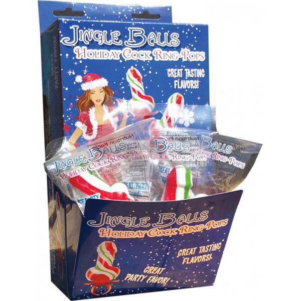 Jingle Balls Holiday Ring Pop 12 Pc Display