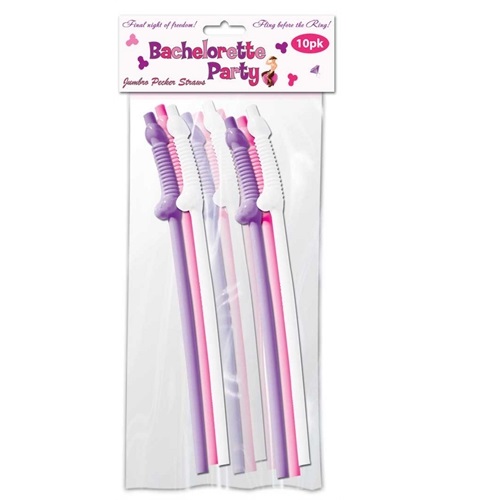 Bachelorette Party Flexy Super Straw 10Pc Set Bachelorette Party Flexy Super Straw 10Pc Set