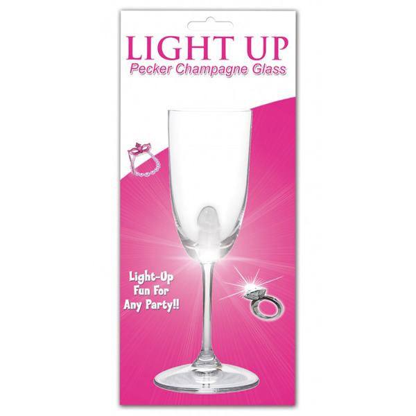 Light Up Pecker Champagne Glass