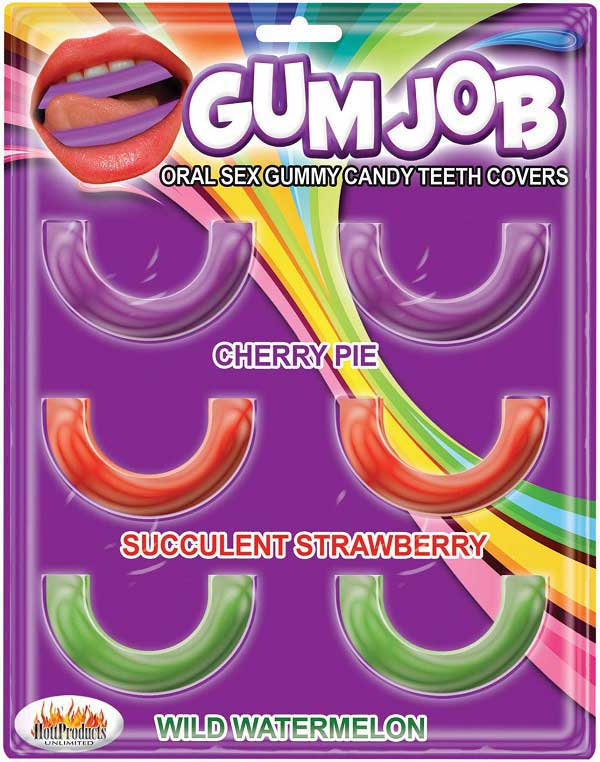 Gum Job/Oral Sex Candy Teeth Covers 6Pk Asst Flavors
