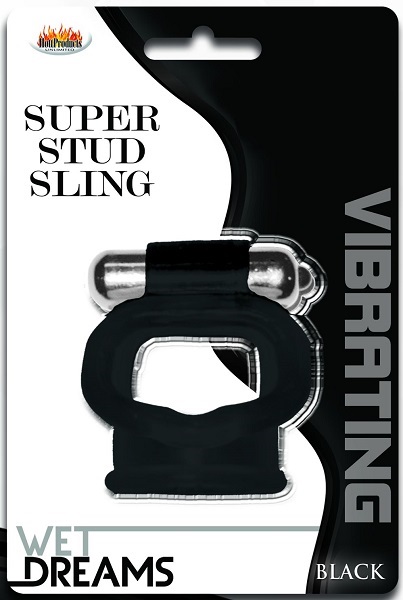 Wet Dreams Super Stud Sling Black