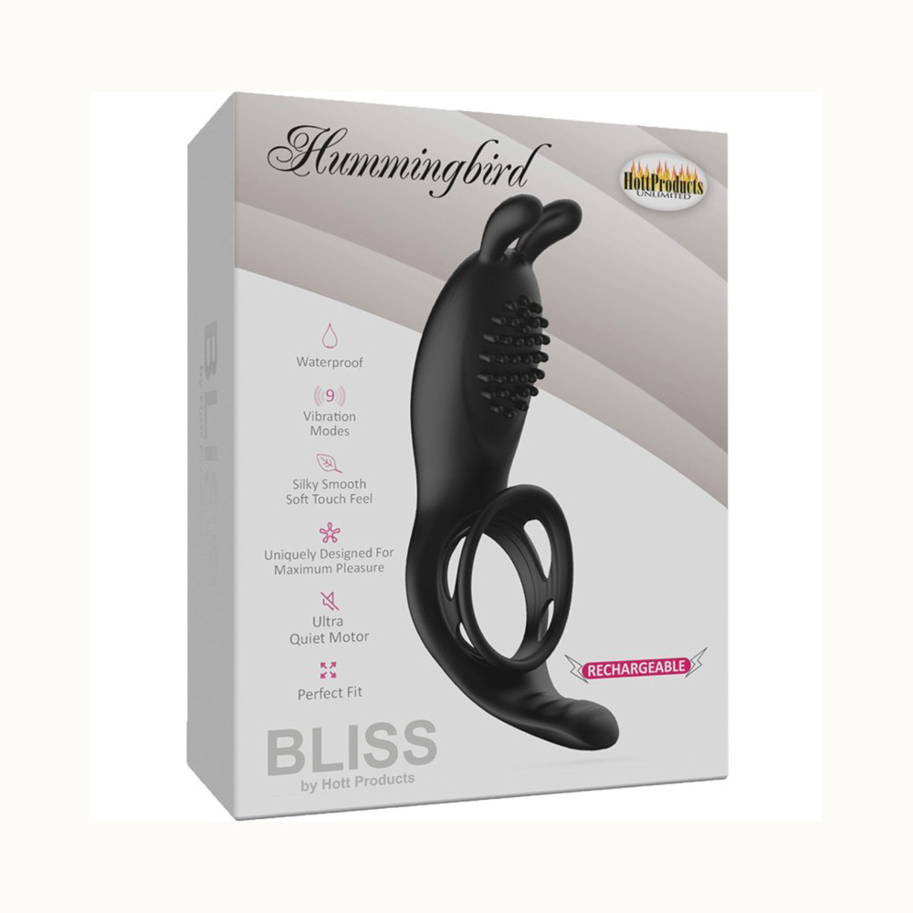 Bliss Humingbird Vibrating Cock Ring With Clit