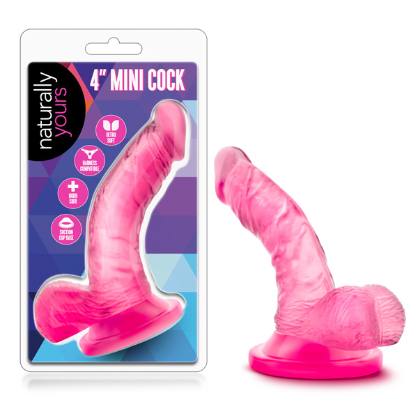 Naturally Yours 4'' Mini Cock Pink