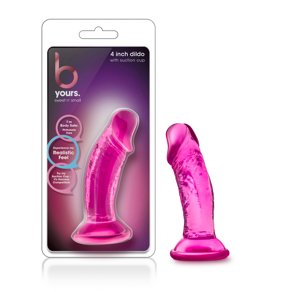 B Yours Sweet N' Small 4" Dildo With Suction Cup Pink