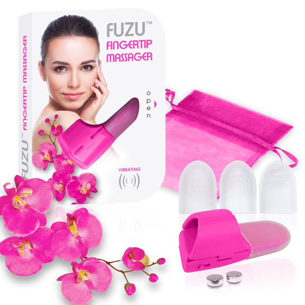 Fuzu-12K Vibrating Finger Massager Neon Pink