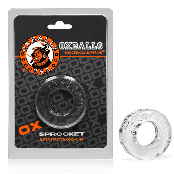 Sprocket Cock Ring Clear