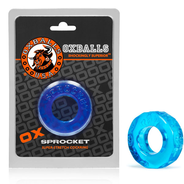 Sprocket Cock Ring Ice Blue