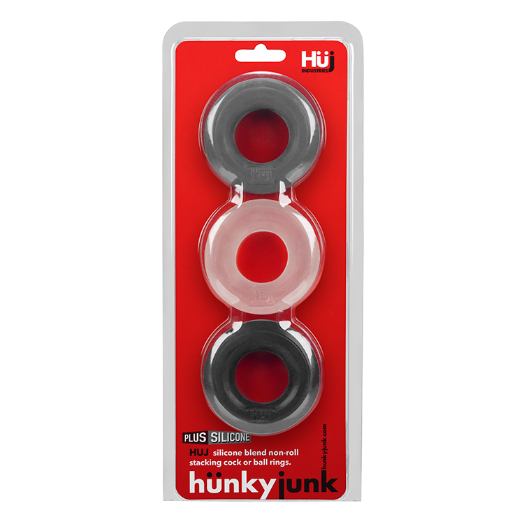 Huj3 C-Ring 3-Pack By Hunkyjunk Tar/Multi