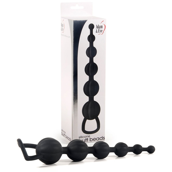 A&E Silicone Butt Beads Black