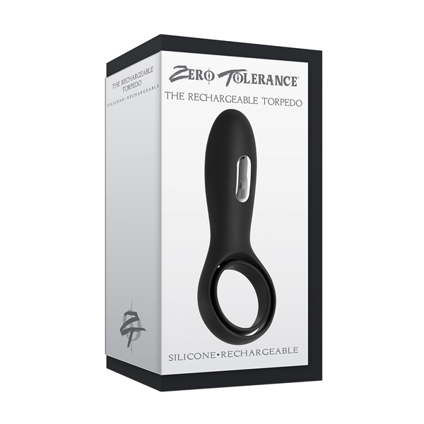 The Rechargeable Torpedo Black Vibrating Ring