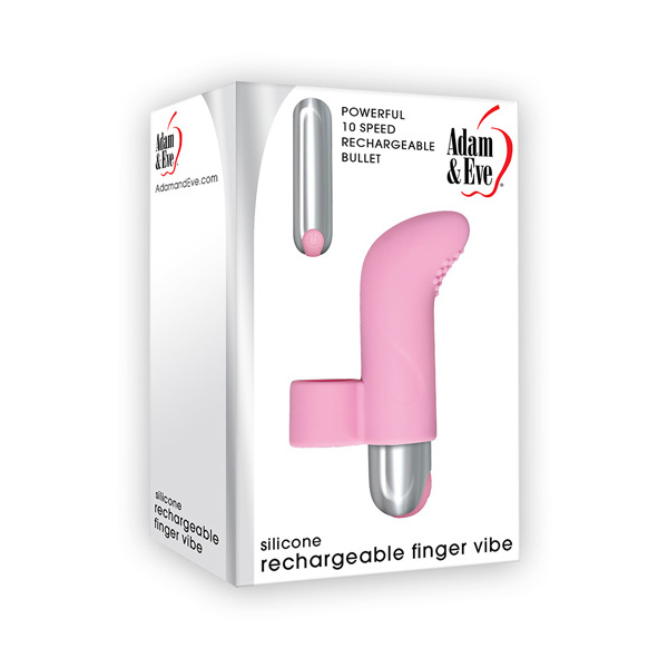 A&E Silicone Rechargeable Finger Vibe Pink