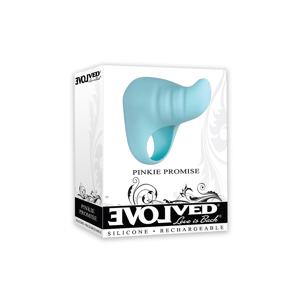 Rechargeable Pinkie Promise Blue Finger Vibrator