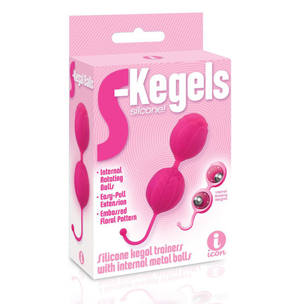 The 9's S-Kegels Silicone Kegal Balls Pink
