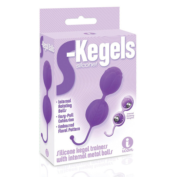 The 9's S-Kegels Silicone Kegal Balls Purple