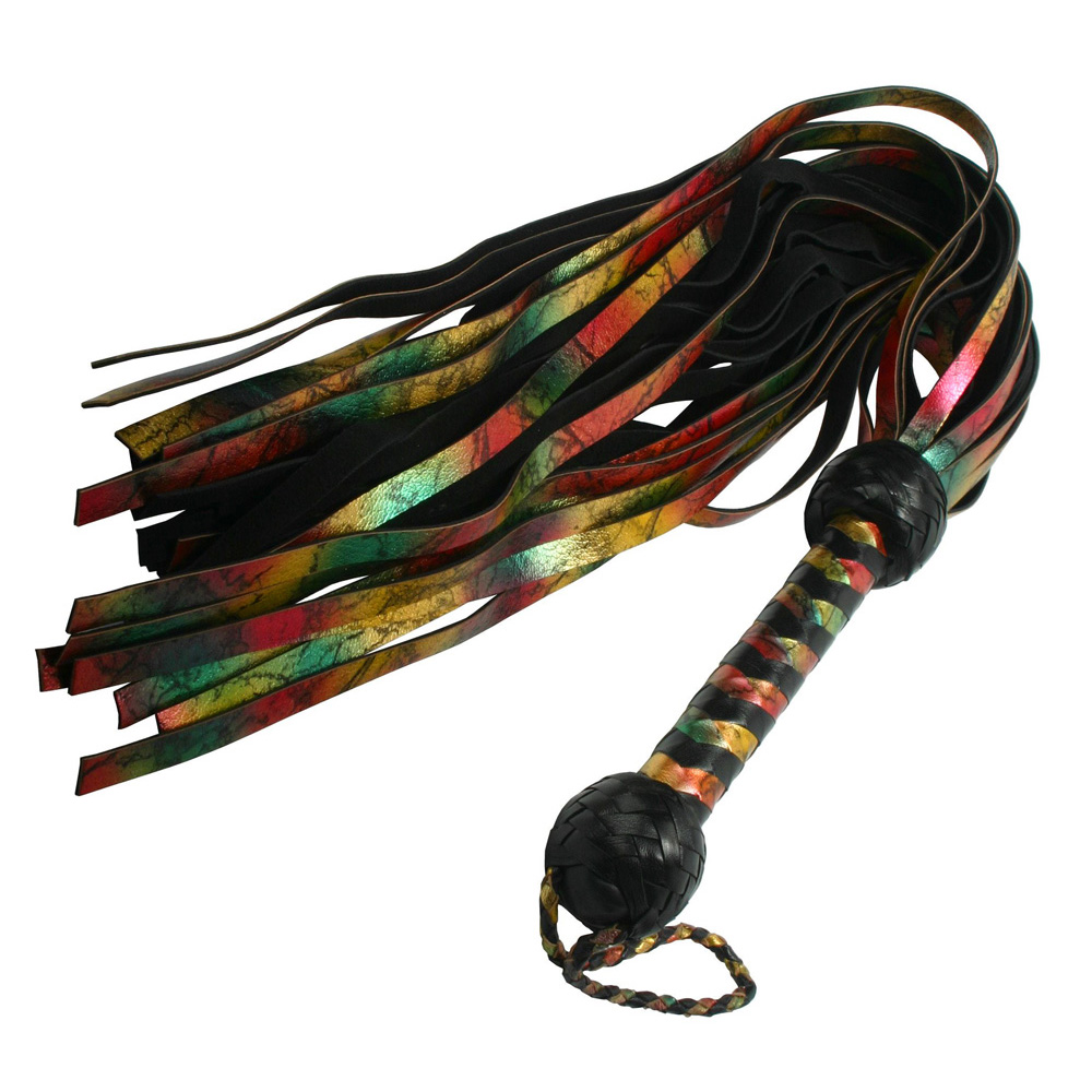 Strict Leather Rainbow Lambskin Leather Flogger