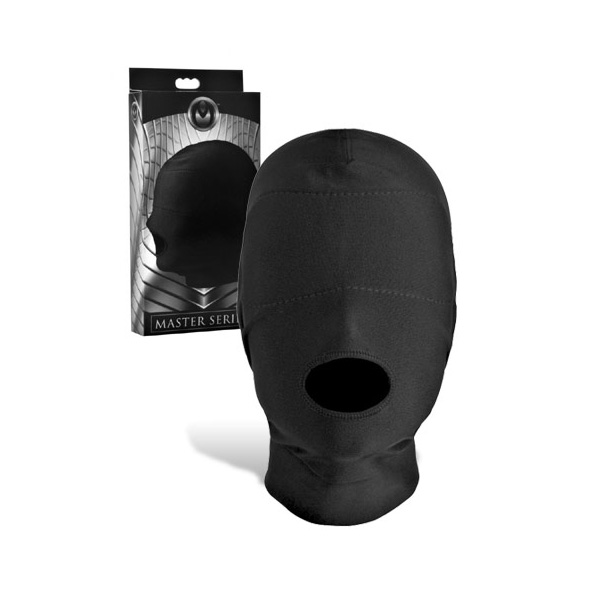 Master Series Disguise Open Mouth Hood With Padded Blindfold