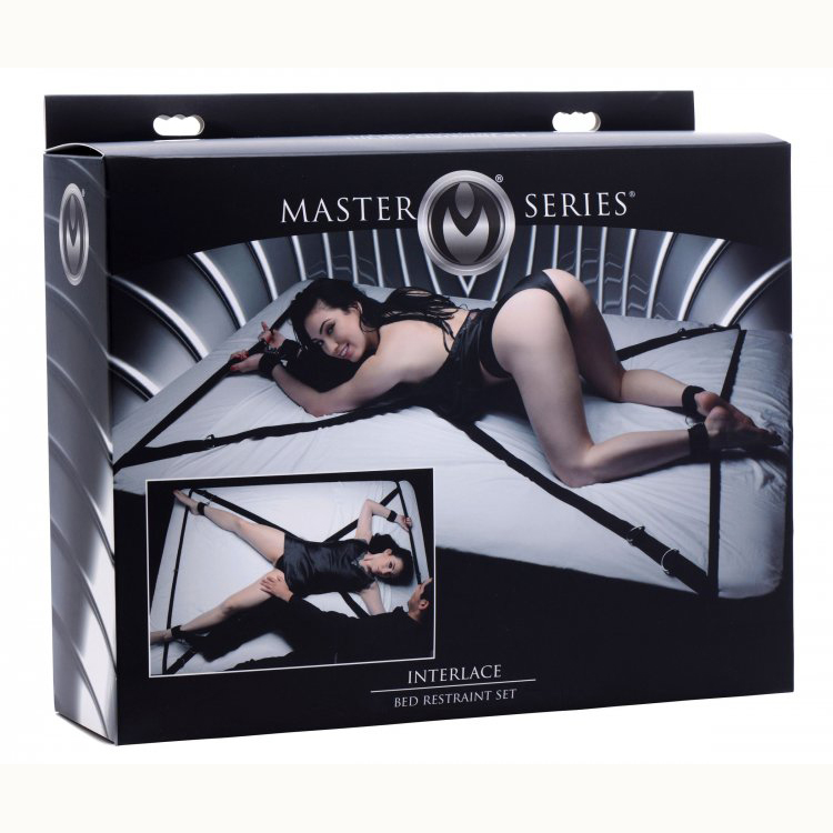Master Series Interlace Over And Under The Bed Restraint Set Master Series Interlace Over And Under The Bed Restraint Set