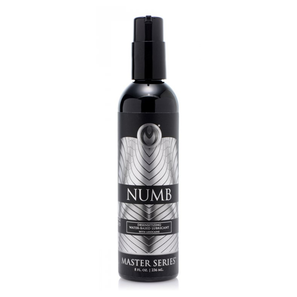 Master Series Numb Desensitizing Lubricant With Lidocaine 8 oz.