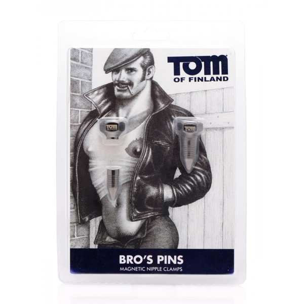 Tom Of Finland Bro's Pins Magnetic Nipple Clamps