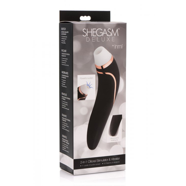 Inmi Shegasm Deluxe 2-In-1 Clit Stimulator & Vibrator