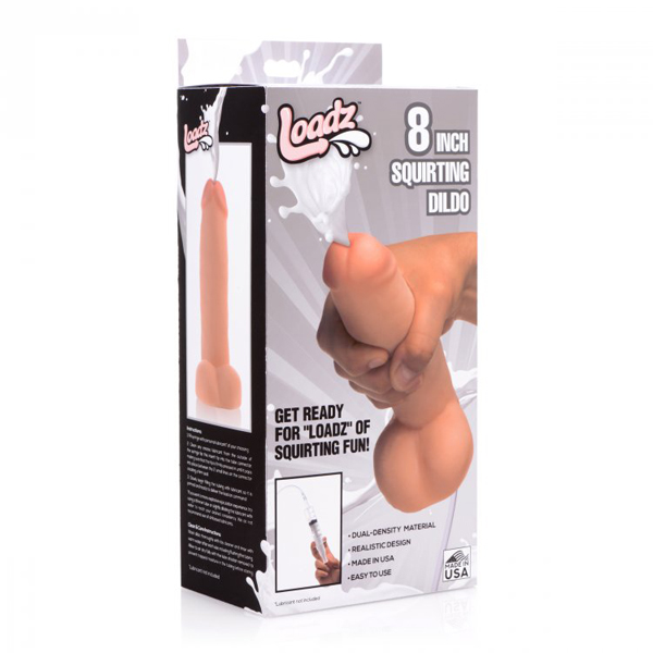 Loadz Dual Density Squirt Cock 8"