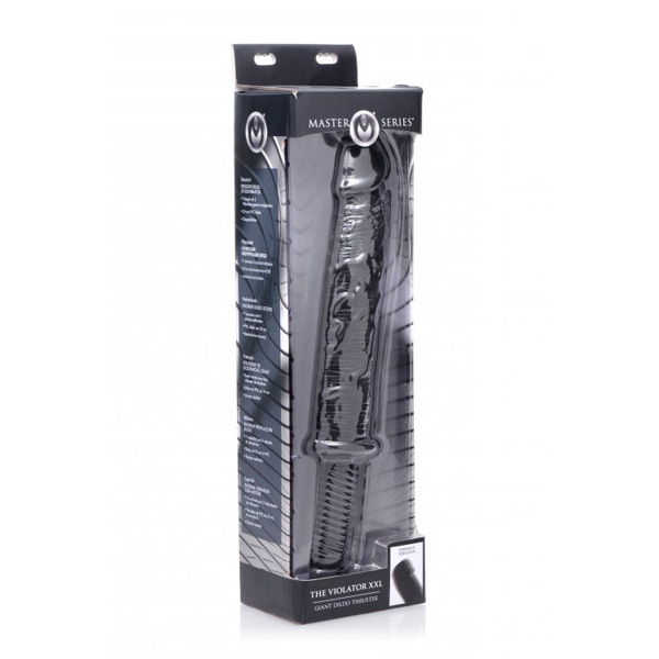 Master Series The Violator XXL 13 Mode Vibrating Giant Dildo Thruster Black