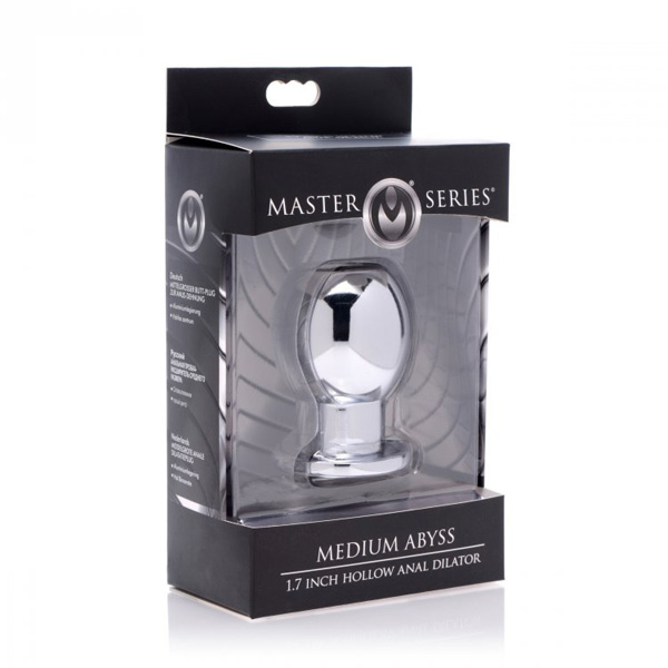 Master Series Medium Abyss Steel Hollow Anal Plug