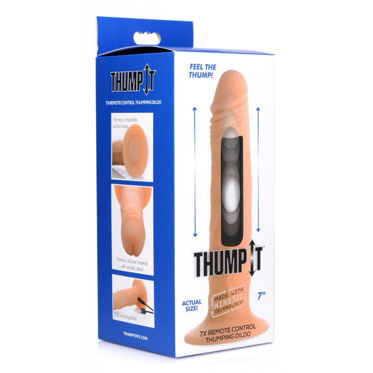 Thump-It 7X Remote Control Thumping 7" Dildo