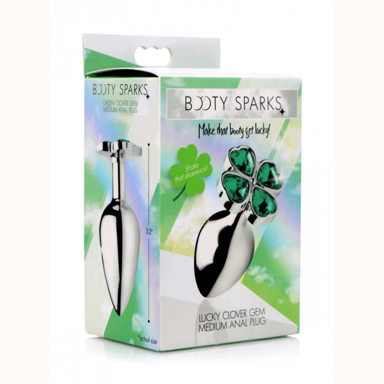 Booty Sparks Lucky Clover Gem Anal Plug Medium