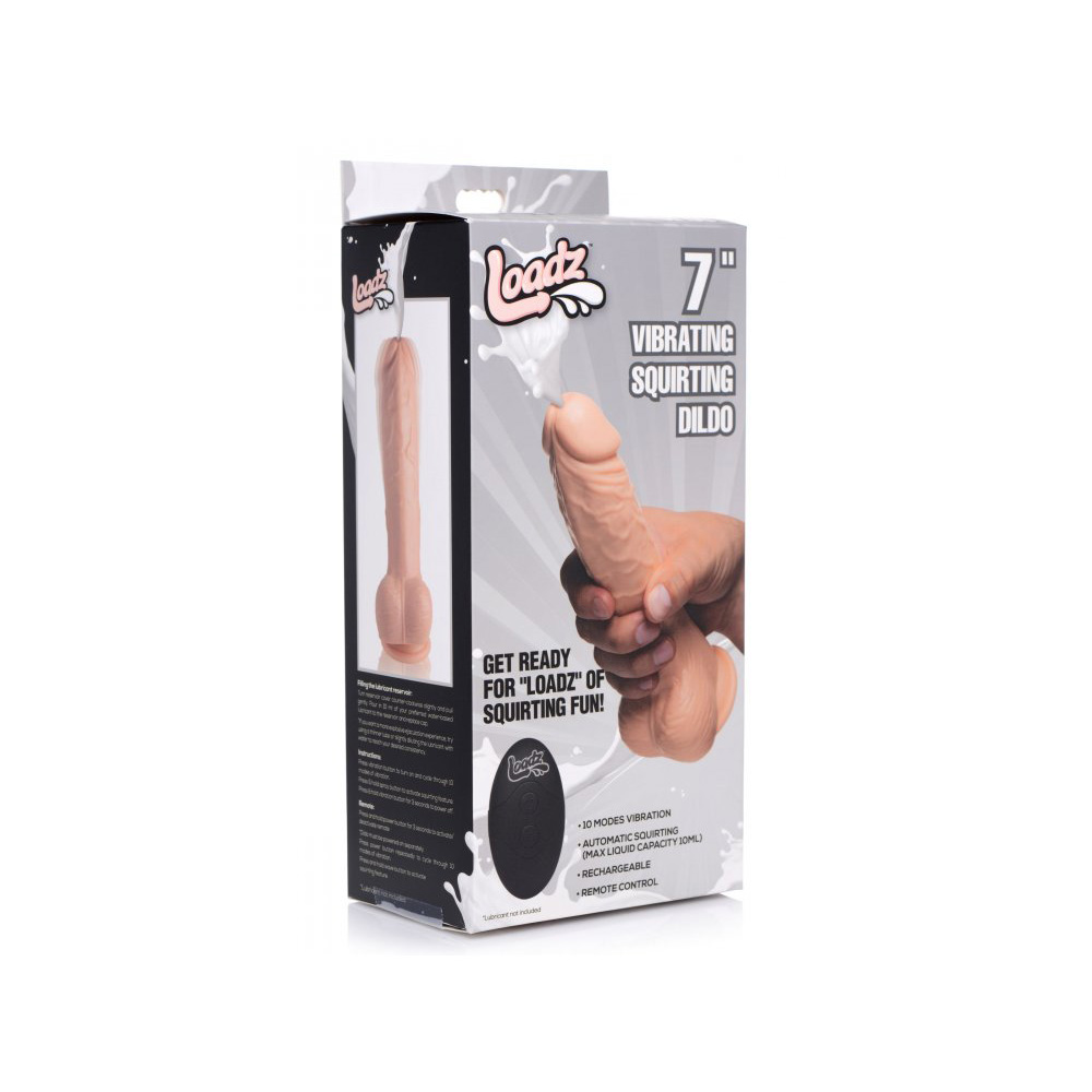 Loadz 7" Squirting Dildo Light